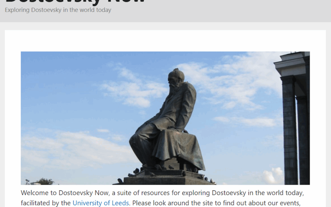 A Retrospective on the Website Dostoevsky Now